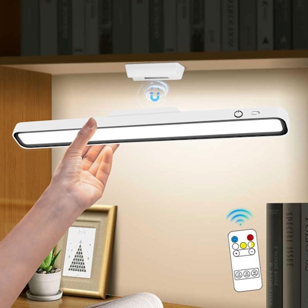 Versatile LED Desk Lamp with Touch Control - 3 Color Temperatures, Adjustable Brightness, USB Rechargeable, Perfect for Reading and Night Light