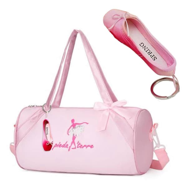 Blå/Pink/Orange/Rosarøde nøgleringe Mini Balletsko Nøglering Håndlavede Biltasker Nøgleringe til Balletentusiaster Rosarød Blue