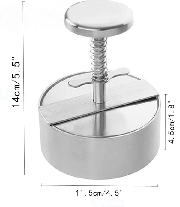 Perfekt for hamburgerpresser, justerbar non-stick patty maker, 2102 JAZY