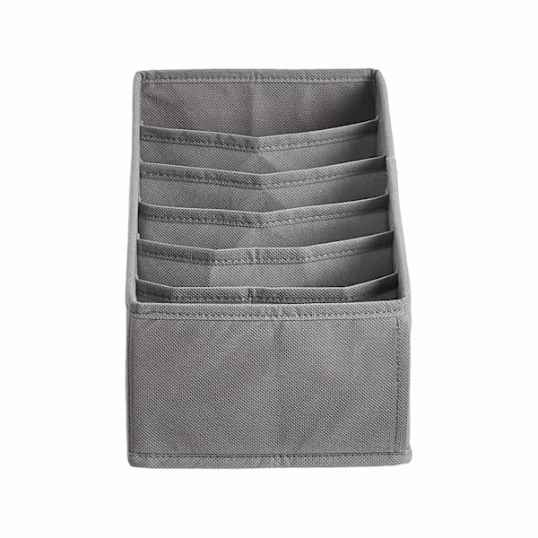 Amazon Basic Garderobeskuffeorganisator, 2-pak, grå