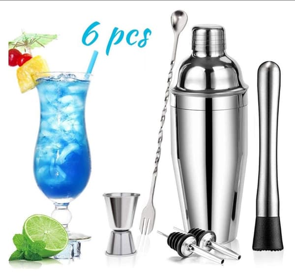 6-delars cocktailblandningsset för drinkblandning, present till pappa