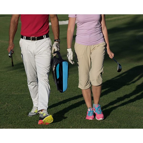 Golfskobag, Golfskobager Menn/Kvinner Utendørs Glidelås Bærevesker med Ventilasjon Sportskoveske Reiseskovesker, Himmelblå, Vanlig Skyblue Common