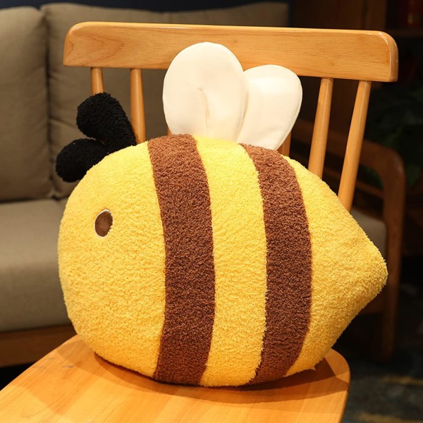 Söpö tyynypehmolelu mehiläinen täytetty eläin täytetty mehiläinen pehmolelu mehiläislelut Kawaii pehmeä kimalaispehmo halaava täytetty kimalaislahja Bumble Bee