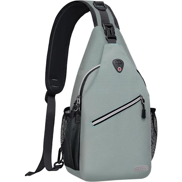 Sling-reppu, monikäyttöinen crossbody-olkalaukku, matkustus- ja vaelluspäiväreppu Sage Green