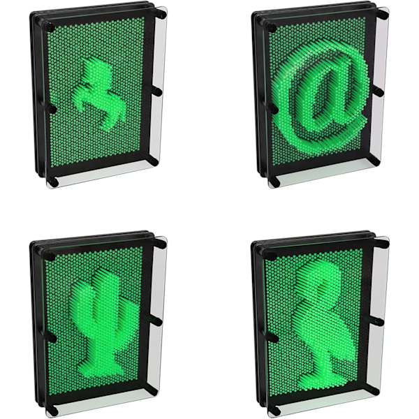 48109 Glow in the Dark Pin Art Impression Legetøj/Ideel til Hjemmet og Kontoret/Nyhedssjov Gave / 3D Sjov Skrivebords Skulptur Gadget/Klassisk Retro Spil / 1 Glow in the Dark