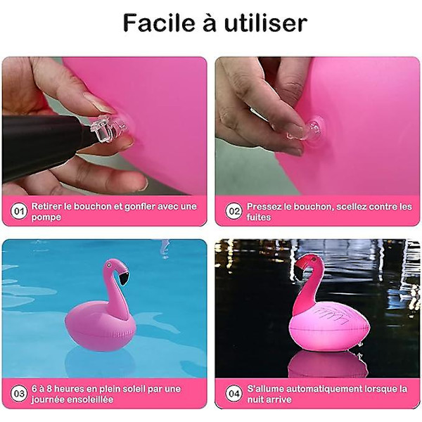 (2 stk.) Flydende pool lys, Ip68 vandtætte solcellelamper til have, udendørs oppustelige solcellelamper med automatisk tænd/sluk til swimmingpool, indkørsel