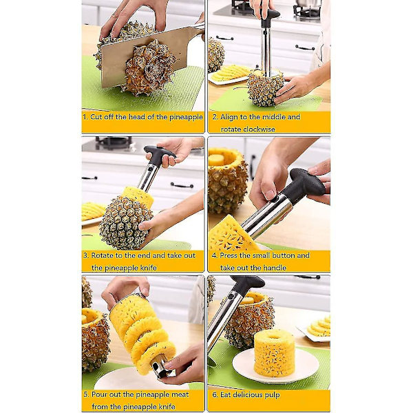 Ananas Skärare, Rostfritt Stål Ananas Skärare, Ananas Slicer, För Hemmet