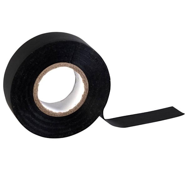 Sort eltape, 19 mm x 20 m, stærk selvklæbende PVC-isoleringstape til isolering, reparation og beskyttelse af elektriske ledninger, 3 ruller