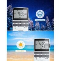 Digital Timer - 2.1\" 5.3cm LCD-skärm - 3680W - Digital Timer med 10 Konfigurerbara Program - Batteribackup - Slumpmässig Omkoppling - Barnsäkerhet