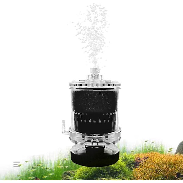 Mini Akvariumfilter Bio, Lite Fiskebeholder Bio Svampfilter, Lite Fiske Internt Filter for 1-30 Gal