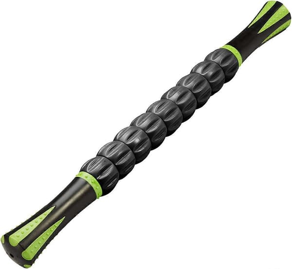 45 cm Massagepind til lindring af smerter, ømhed, kramper, massage, fysioterapi og kropsrestitution (Sort)