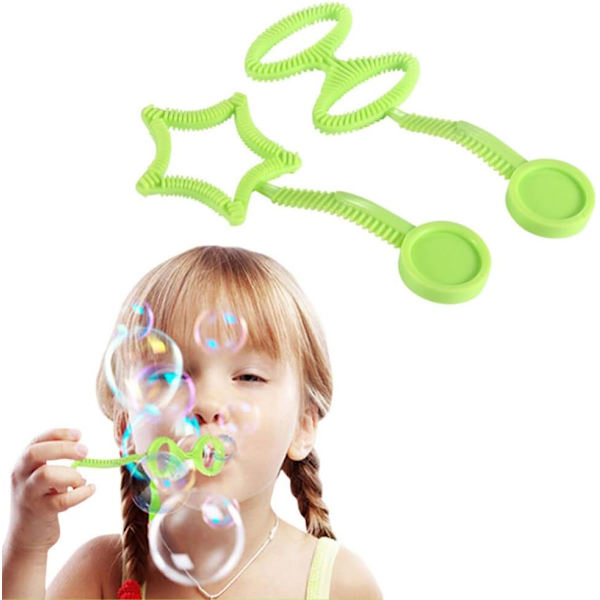 Bubbelblåsare Blåsbubbelverktyg Bubbelmaskin Leksaker Bubbelstavar Set med med bricka Roliga Sommarleksaker för Barn, Flickor och Pojkar Blue