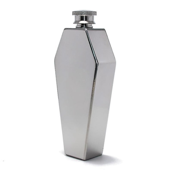 Mini Hip Flask 100ml Personlig Kista Form Rostfritt Stål Bärbar Hip Flask