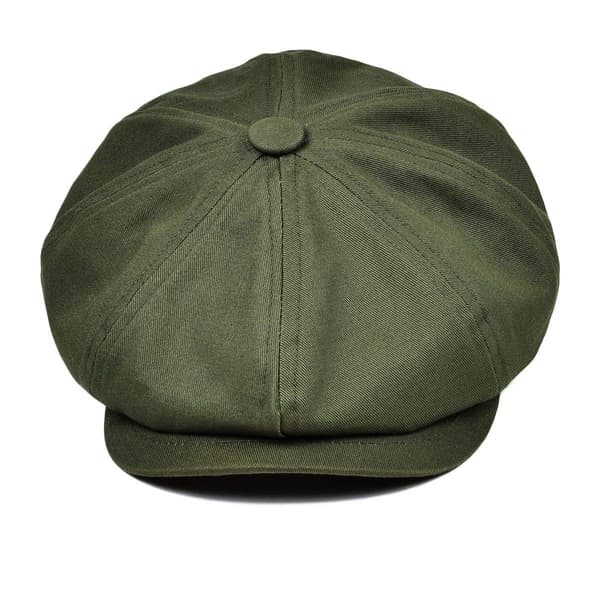 Herre newsboy flat cap, 100% bomull drosjesjåførhatt.