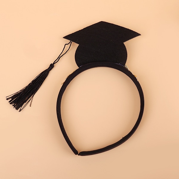 Mini Graduationshat Hårbøjle Bachelorhat Hårbøjle, 2025 Dimissionsfestartikler Dekorationer
