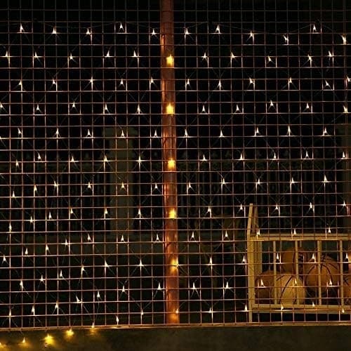 LED-lyskæder 3x3m 320 LED-netlamper 8 tilstande Gardinlamper med stik til bryllupsfest