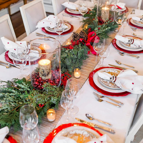 Lumiukko jouluiset lautasliinasormukset, 6 set , herkkiä söpöjä lautasliinapidikesormuksia Pöytäkoristeet joulujuhlien sisustukseen