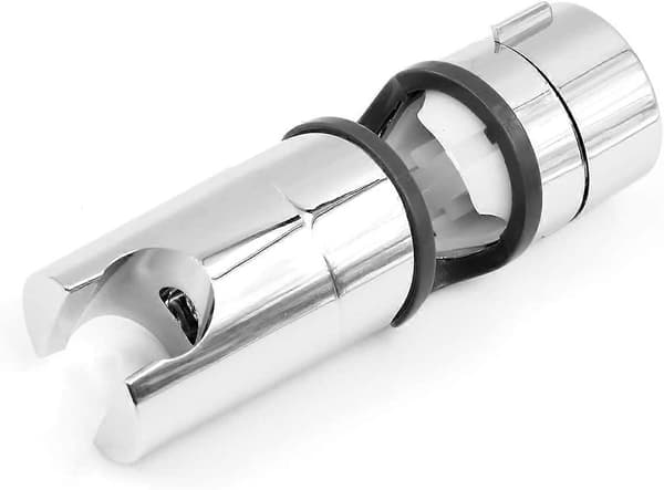 Utbytbar Handhållen Duschhållare, Krom ABS Duschmunstyckeshållare, 18-25MM 360 Justerbar Diameter (Silver)