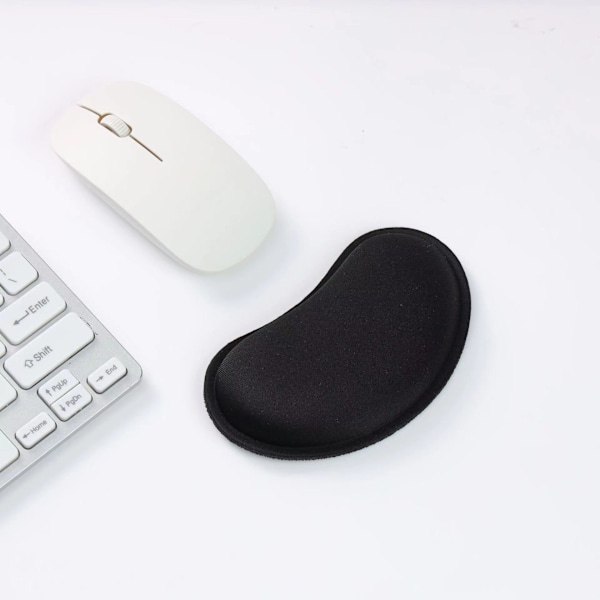 Tastatur håndledsstøtte med musearmsstøtte (Sort), Komfortabel Memory Foam Pude Gel Pad til skrivning og lindring af albuesmerter