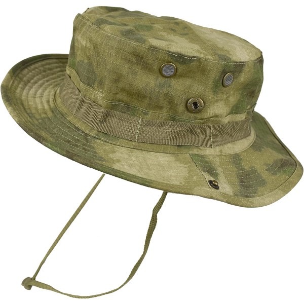 Boonie Tactical Fisherman Hat Solskydd Vision Camouflage för Camping Vandring Fiske Män Unisex SATFG