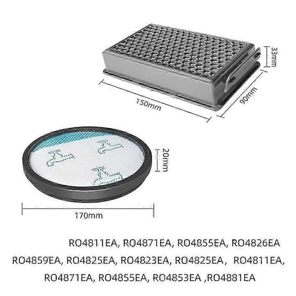 Lämplig för RO4811EA RO4871EA RO4855EA RO4826EA Dammsugartillbehör Ersättningsmaterial