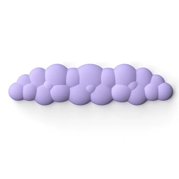 Tastatur Sky Håndleddsstøttepute, Sky Mus Arm Håndleddsstøtte Søt, Tastatur Memory Foam Håndleddsstøtte, Ergonomisk Sklisikker Armstøtte, Smertelindring (Lilla) Purple