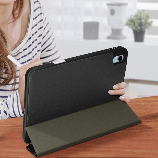 iPad 10.9 2022 Etui Magnetisk Video & Tastatur Stativ Sort