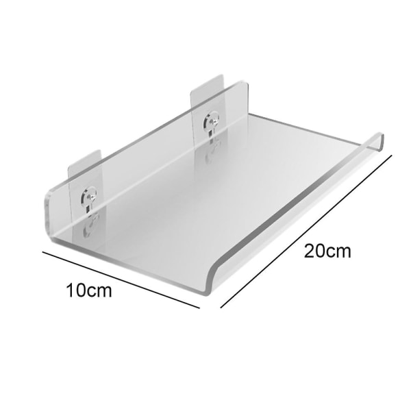 2 stk Akryl Flytende Vegg Hyller Veggmontert Display Hylle Oppbevaringshylle For Hjem Innredning Soverom Bokhylle Høytaler Figurer Display Veggfeste