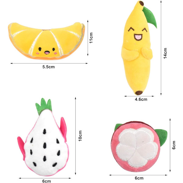 Katteurt Legetøj, 4stk Katteurt Legetøj til Katte, Kattelegetøj til Indendørs Katte, Kattelegetøj med Katteurt, Katte Tyggelegetøj, Banan Katteurt Legetøj, Kattepude Legetøj til Tænder C