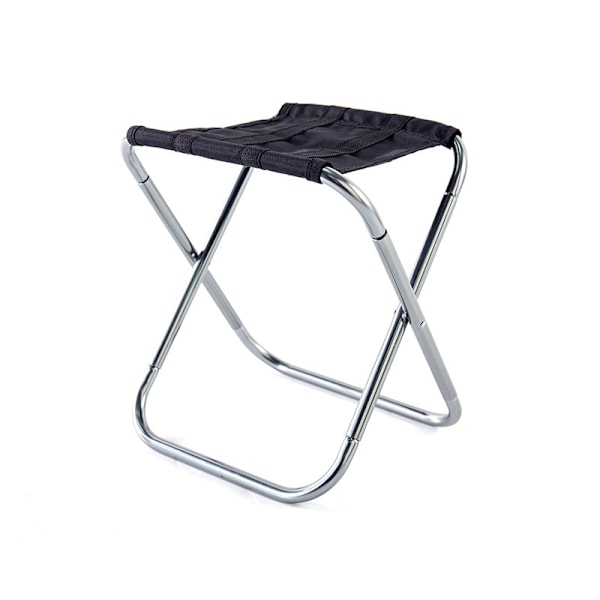 Fällbar pall, 3s fällbar pall, köhjälpmedel för tåg och tunnelbana, lämplig för utomhusbruk. Fiske, camping, picknick (färg: silver)