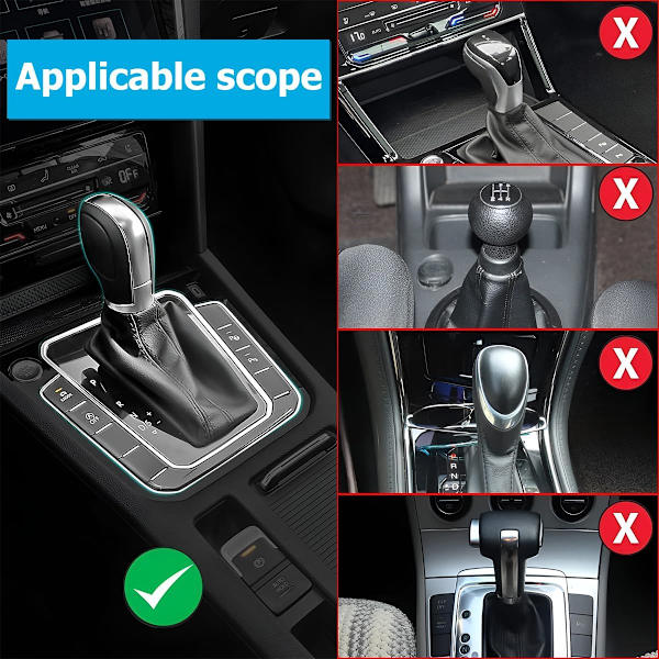 2-pack växelspaksknoppsskydd för bil, halkfria växelspaksknoppsskydd, bekvämt handbromsskydd i silikon för män och kvinnor, universellt Grey