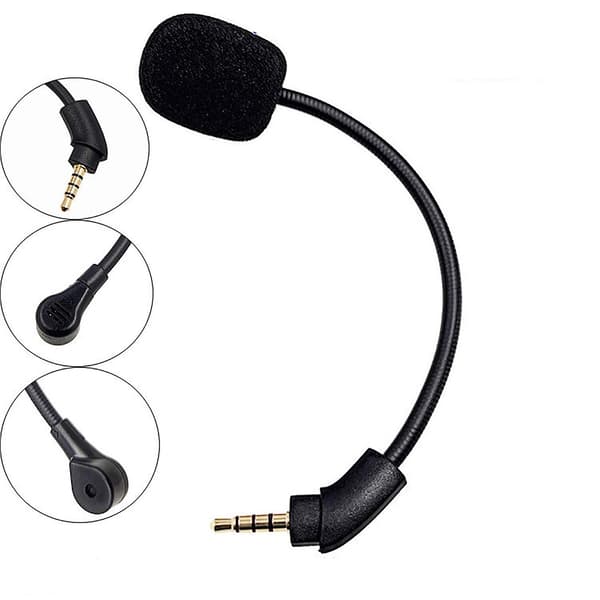 Erstatt Aux 3.5mm SpillmikrofonSvanehals Mikrofonbommer For HyperX Cloud Revolver S