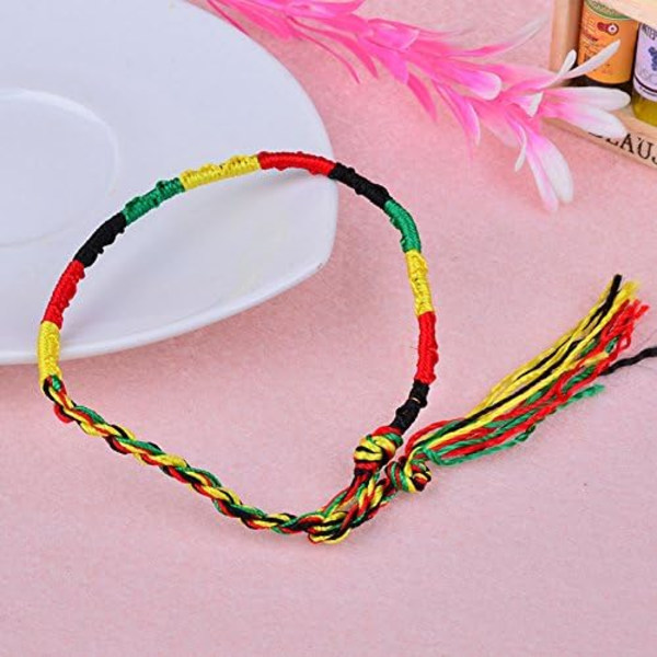 50 stk. Engros BULK Smykker partier Farverige Flet Venskabssnore Strand Armbånd
