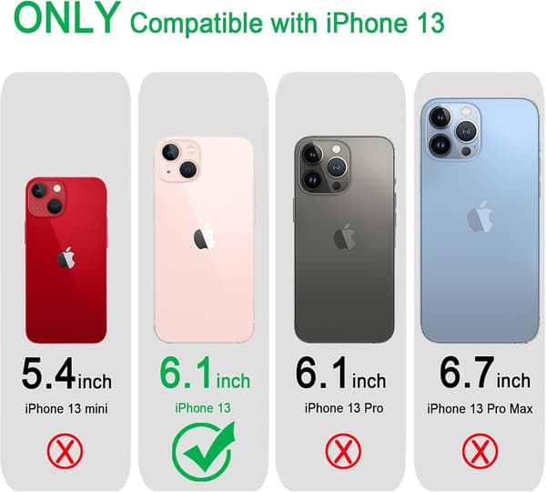 Kompatibel med iPhone 13-deksel, glitrende bling søtt slankt dame jente mobildeksel