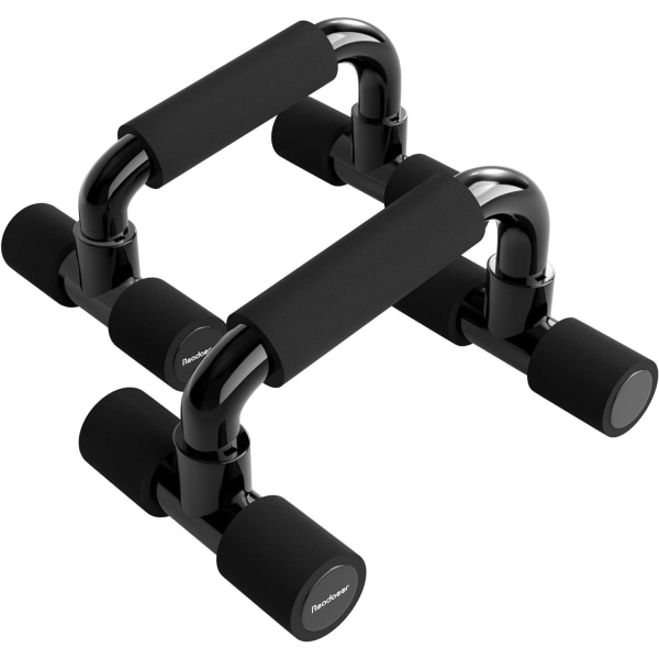 Pushup Bars Stands Handles Set för Män och Kvinnor Träning Black