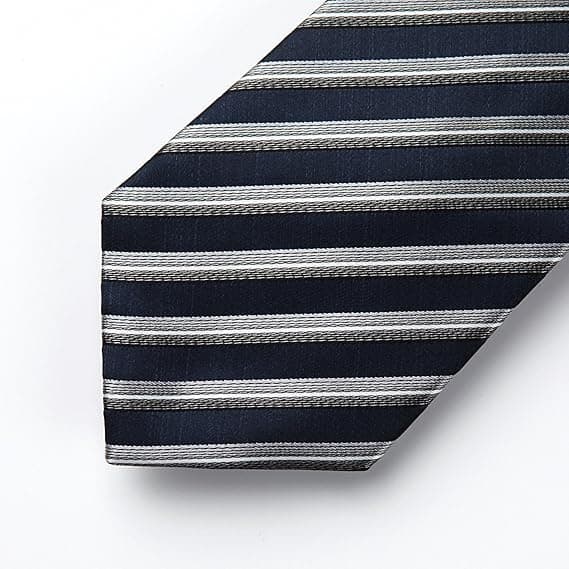 Mænds bryllupsslips ternet/houndstooth slips og lommetørklæde slips og lommetørklæde sæt til mænd (A-marineblå/grå)