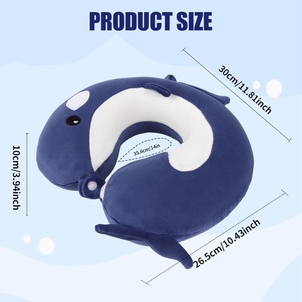 Pute Cartoon Dyre Nakkestøtte Pute 30 * 30cm Memory Foam Nakkepute U-formet Elastisk Barn Reisepute Bærbar U-formet Pude for E 30*30cm