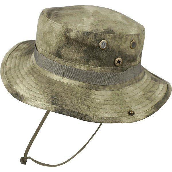 Boonie Tactical Fiskehatt Solskydd Vision Kamouflage för Camping Vandring Fiske Män Unisex SATAC