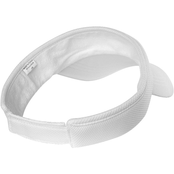 Farger Solskjermer for Kvinner og Damer, Lang Topp Tykkere Svettebånd Justerbar Hett for Golf Sykling Fiske Tennis Løping Jogging og Andre Spor White/ 2Pack