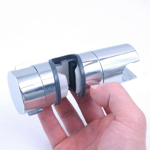 Utskiftbar håndholdt dusjhodeholder, krom ABS dusjhodeholder, 18-25MM 360 justerbar diameter (sølv)