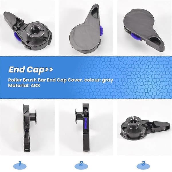 Rullebørste Bar End Cap Cover til Digital Slim, Slim, V12 V15 Detect Slim Støvsuger Erstatning js