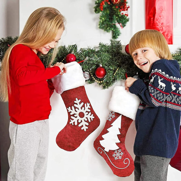 Julestrømpe, Stor hængende julestrømpe slikpose til børn