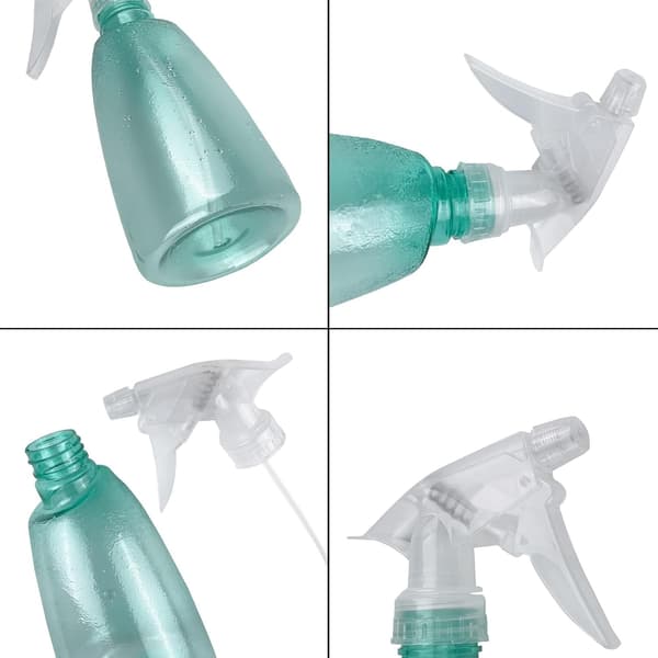 3-pack tomma 500 ml sprayflaskor, återfyllningsbara plasttriggersprutor, för rengöring, växter, hår, trädgård