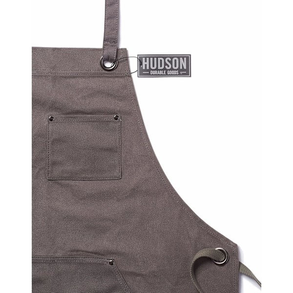oods Heavy Duty Vaxad Canvas Förkläde Grey Adjusts: M to XXL