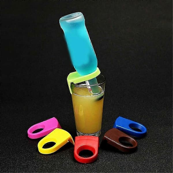 Ölsnapsar, Cocktailflaskklämmor, Flaskhållare Plastdrickklämmor, Glas för födelsedagsbröllopsfester Grön