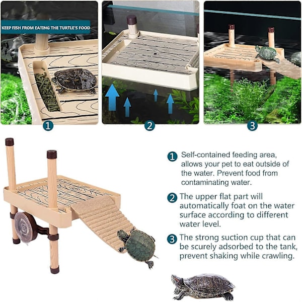 Skildpadde Solplatform, Flydende Skildpaddebro Hvileterrasse-S
