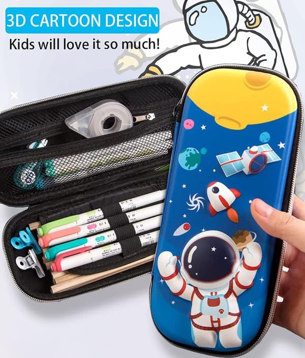 Pencil case, storage bag pen holder, for school students large capacity storage box student desk box
