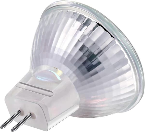 10 stk. Wolfram Halogen Lampekopper 12V Lavspænding MR16 Quartz Halogen Spotlight Kopper (35W)