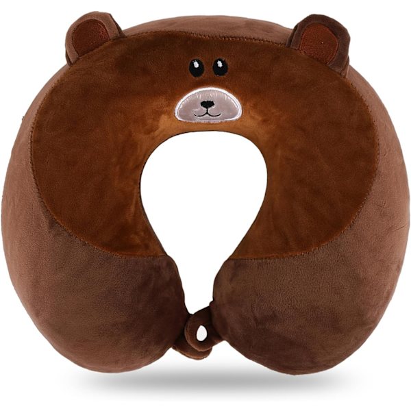 Pute Cartoon Dyre Nakkestøtte Pute 30 * 30cm Memory Foam Nakkepute U-formet Elastisk Barn Reisepute Bærbar U-formet Pude for H 30*30cm