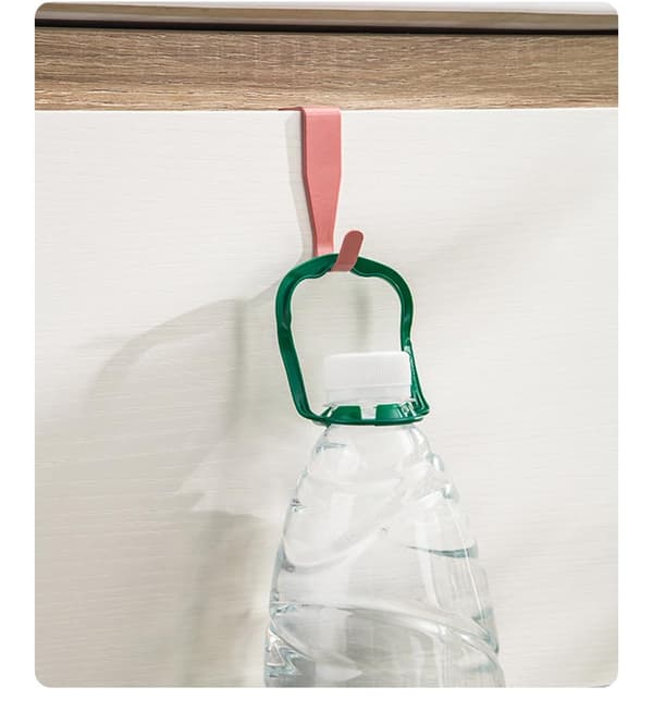 Dörrkrokar, set med 4 enkelkrokar (blå) blue
